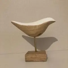 木製 鳥のオブジェ 置物 インテリアのサムネイル