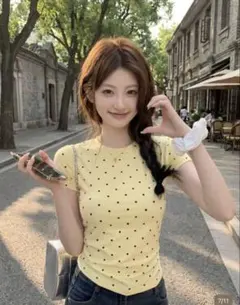 Shein ドット トップス ウィッシュコアのサムネイル