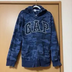 GAP ネイビー ブルー 迷彩 フルジップパーカー ギャル 平成 Y2K
