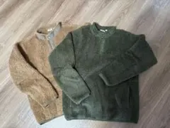 最終値下げフリース　オリーブグリーン・ブラウン