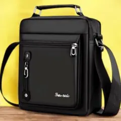 ショルダーバッグ 斜め掛け 肩掛け メンズ 軽量 ショルダー ハンドバック 黒色