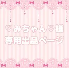 ♡みちゃん♡様専用出品ページ