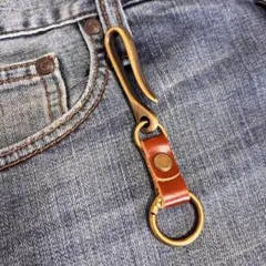 ベルトフック キーフック キーリング キーホルダー レザー カラビナ プレゼント