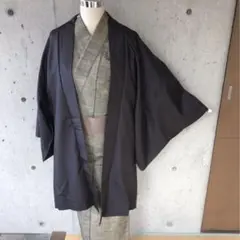 【男性羽織り】正絹　男性用の羽織りのみ
