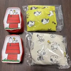 【即日発送可】DHCスヌーピーエコバッグ　2種×2個セット