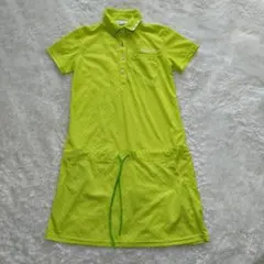 アディダス　ゴルフウェア　ワンピース　半袖　ドット　S　ゴルフ　プルオーバー