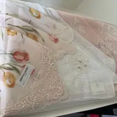 Pierre Cardin 花柄ハンカチセット　3枚