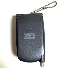 本当に録音再生！ なつかしのガラケーマスコット ブラック ガチャガチャ