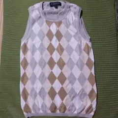 Brooks Brothers ダイヤモンド柄ニットベスト S