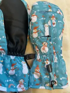 未使用　Andake 雪だるま柄 手袋　ミトン 雪遊び　防寒　スキー　スノボ