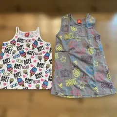 BABY DOLL ノースリーブタンクトップ 130サイズ 2枚セット