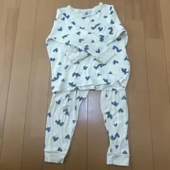 PETIT BATEAU ハート柄パジャマ 104cm