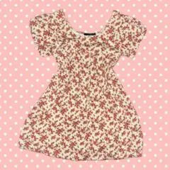 LIZLISA系 ワンピ チュニック 姫系 姫ギャル 姫カジ 花柄 Y2K 平成