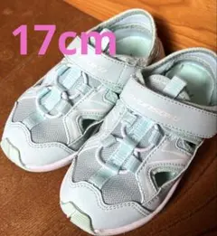 瞬足 サンダル 17.0cm ミントグリーン サマーシューズ 男の子 女の子
