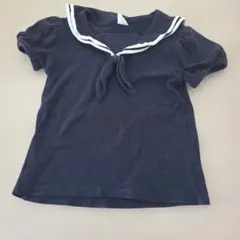 devirock ネイビー セーラー襟 Tシャツ 110