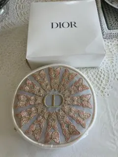 DIOR バタフライ刺繍 ポーチ