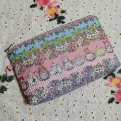 マチありポーチ　ハンドメイド　ジョリーフルール