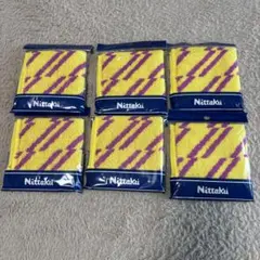 Nittaku ストライプハンドタオル 6枚セット