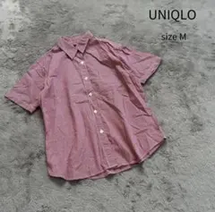 UNIQLO ユニクロ 半袖シャツ シャツ チェックシャツ トップス M