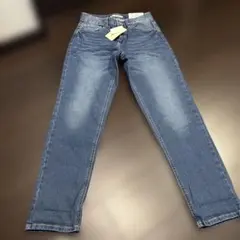 新品未使用デニム テーパードパンツ Sサイズ