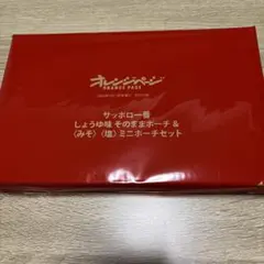 サッポロ一番しょうゆ味 ポーチ＆ みそ 塩 ミニポーチ オレンジページ 付録のみ