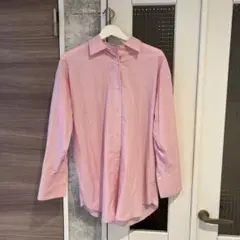 JEANASiS ピンク ストライプ 長袖シャツ