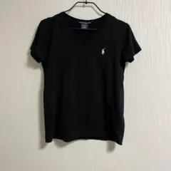 Ralph Lauren Sport ブラック Vネックシャツ S