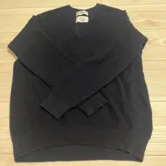 Filivivi ネイビー Vネックニット