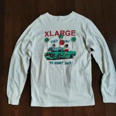 XLARGE ホワイト ロングスリーブ Tシャツ XL