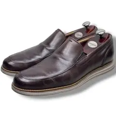 COLE HAAN【28.0】GRAND.OS レザースニーカー スリッポン 茶
