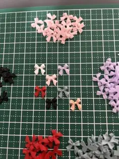 リボンネイルパーツ7種　97個セット