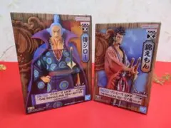 （8QM182）ワンピースフィギュア2体セット　傳ジロー・錦えもん　プライズのサムネイル