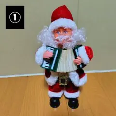고장·부품용 品 ダンシングサンタ 2体セット アコーディオン＆ギター