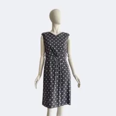 HANAE MORI ALMA EN ROSE ワンピース ドット グレージュのサムネイル