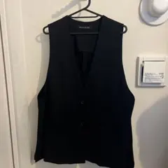 mizuiro ind 黒 ノースリーブベスト