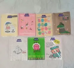 【稀少/未開封】昭和レトロ 銀鳥産業 A5 ブックカバー 7種セット ファンシー