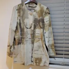 LOBJIE ロブジェアートプリント 長袖シャツ　ジャケット