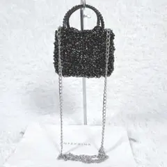 美品✨アンテプリマ スタンダードスクエア ミニ ブラック 2WAY チェーン付 スタンダード II/スクエア/エナメルブラック ｜ 【公式