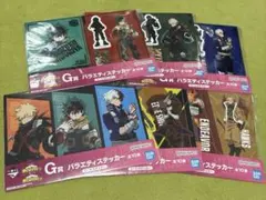 ヒロアカ　一番くじ 紡ぐ力　G賞 シートステッカー バラエティステッカー　6点