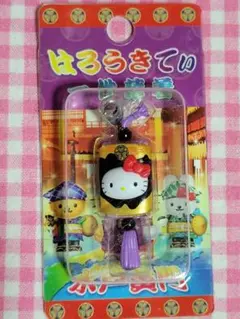 レア◆ハローキティ　水戸黄門ver.　ファスナーマスコット 2004年 未開封