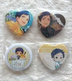 あんさんぶるスターズ！ とるパカ 一番カフェ ハート缶バッジ ☆伏見弓弦☆