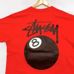 Stussy ステューシー 8ボール Tシャツ レッド 古着