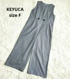 【現行品】 KEYUCA ケユカ Vネック コンビネゾン オールインワン
