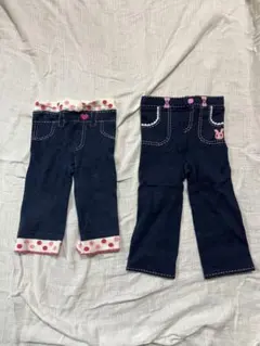 ミキハウス　90cm・100cmのパンツ2点セット