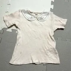 cottoli コトリ 丸襟半袖Tシャツ90 半袖90 バースデイ
