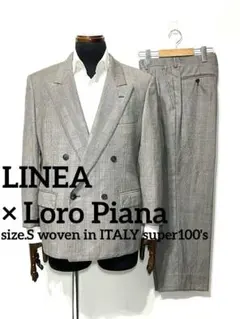 LINEAリネア◇イタリア製LoroPiana高級生地◇ダブルスーツセットアップのサムネイル