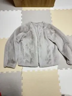 GU ファーコート　グレー