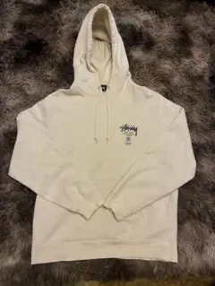 【希少】STUSSY ステューシー パーカー ワールドツアー クリーム Sサイズ