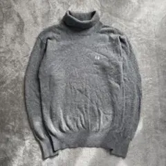 FRED PERRY フレッドペリー タートルネック ニット グレー サイズM