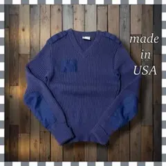 USA製STARS STRIPES コマンドセーターウールミリタリーニット